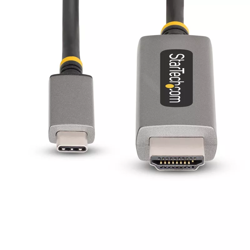 StarTech.com 6ft (2m) USB-C zu HDMI Adapterkabel, 8K 60Hz, 4K 144Hz, HDR10, USB Typ-C zu HDMI 2.1 Videokonverterkabel, USB-C DP Alt Mode/USB4/Thunderbolt 3/4 kompatibel – USB-C Laptop an HDMI Monitor
