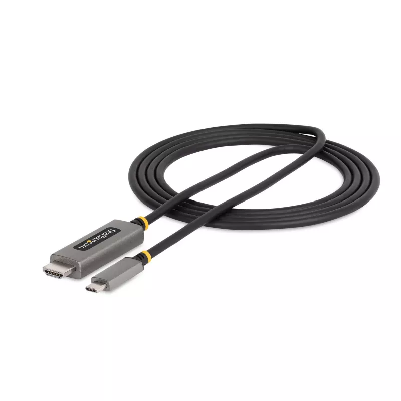 StarTech.com 6ft (2m) USB-C zu HDMI Adapterkabel, 8K 60Hz, 4K 144Hz, HDR10, USB Typ-C zu HDMI 2.1 Videokonverterkabel, USB-C DP Alt Mode/USB4/Thunderbolt 3/4 kompatibel – USB-C Laptop an HDMI Monitor