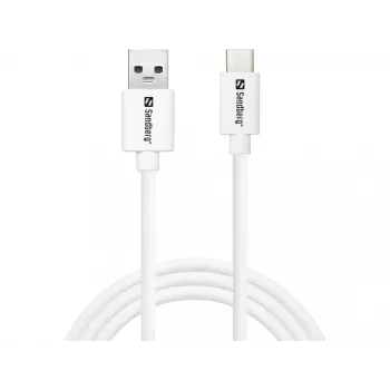 Sandberg USB-C 3.1 USB-A 3.0 1M, 1 m, USB A, USB C, USB 3.2 Gen 1 (3.1 Gen 1), Stecker/Stecker, Weiß