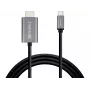 Sandberg USB-C auf HDMI Kabel 2M, 2 m, USB Type-C, HDMI, Stecker, Stecker, gerade