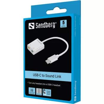Sandberg USB-C auf Sound Link