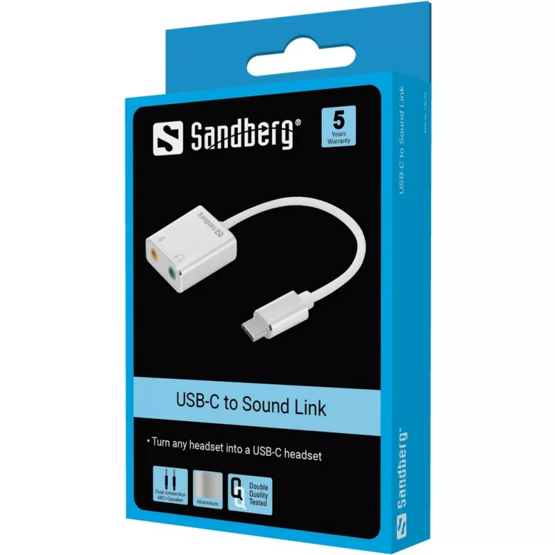 Sandberg USB-C auf Sound Link