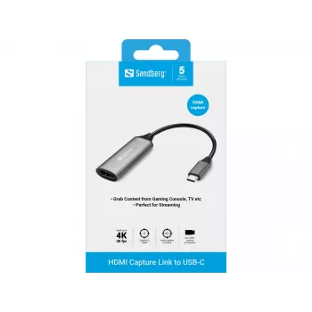 Sandberg HDMI Capture Link to USB-C
