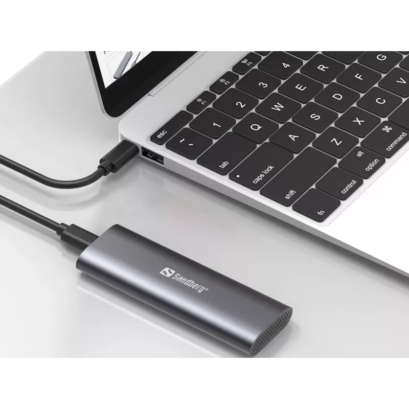 Sandberg USB 3.2 Gehäuse für M.2+NVMe SSD