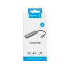 Sandberg USB-C auf 4 x USB-C Hub, USB 3.2 Gen 1 (3.1 Gen 1) Type-C, USB 3.2 Gen 1 (3.1 Gen 1) Type-C, 10000 Mbit/s, Grau, Aluminium, 0,15 m