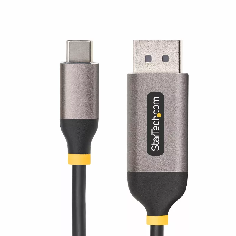 StarTech.com 3m USB-C auf DisplayPort Adapterkabel, 8K 60Hz, 4K 144Hz, HDR, USB Type-C auf DP 1.4 Videokonverterkabel, USB4/Thunderbolt 3/4 kompatibel