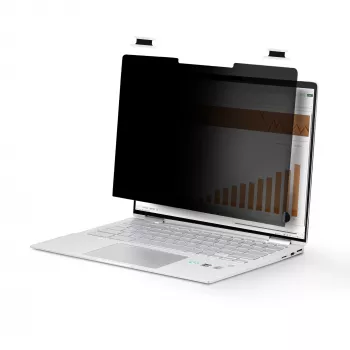StarTech.com 14 Zoll 16:10 Flip-Over-Blickschutzfolie mit Touch, blendfreier Sichtschutzfilter, Laptop-Monitor-Displayschutz mit 51 % Blaulichtreduzierung