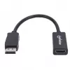 Manhattan DisplayPort 1.1 zu HDMI Adapterkabel, 1080p@60Hz, Stecker auf Buchse, Schwarz, Kabel 15cm, DP mit Verriegelung, nicht bidirektional, drei Jahre Garantie, entspricht DP2HDMI