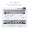 StarTech.com Dual-Monitor USB4 Dockingstation, Dual 4K 120Hz oder Single 8K 60Hz HDMI, 100W Laptop-Ladung, 2,5GbE, USB-C Multi-Monitor Dock, treiberlos