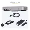 StarTech.com Dual-Monitor USB4 Dockingstation, Dual 4K 120Hz oder Single 8K 60Hz HDMI, 100W Laptop-Ladung, 2,5GbE, USB-C Multi-Monitor Dock, treiberlos