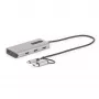 StarTech.com USB-C Multiport-Adapter mit angebrachtem USB-C-auf-USB-A-Dongle, Dual HDMI (4K30Hz/1080p60Hz), 3x USB-A 5Gbps, Mini Travel Dock, Laptop-Dockingstation, 1,3ft/40cm Kabel