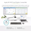 StarTech.com USB-C Multiport-Adapter mit angebrachtem USB-C-auf-USB-A-Dongle, Dual HDMI (4K30Hz/1080p60Hz), 3x USB-A 5Gbps, Mini Travel Dock, Laptop-Dockingstation, 1,3ft/40cm Kabel