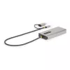 StarTech.com USB-C Multiport-Adapter mit angebrachtem USB-C-auf-USB-A-Dongle, Dual HDMI (4K30Hz/1080p60Hz), 3x USB-A 5Gbps, Mini Travel Dock, Laptop-Dockingstation, 1,3ft/40cm Kabel
