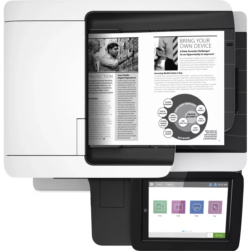 HP LaserJet Enterprise MFP M528dn, Laser, Monodruck, 1200 x 1200 DPI, A4, Direktdruck, Schwarz, Weiß