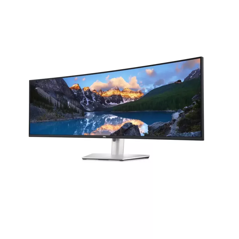 DELL UltraSharp U4924DW Computer Monitor 124,5 cm (49 Zoll) 5120 x 1440 Pixel 5K Ultra HD LCD Schwarz, Silber