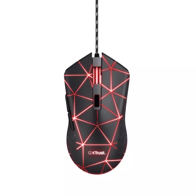 Trust GXT 133 Locx Maus Gaming Rechtshänder USB Typ-A Optisch 4000 DPI