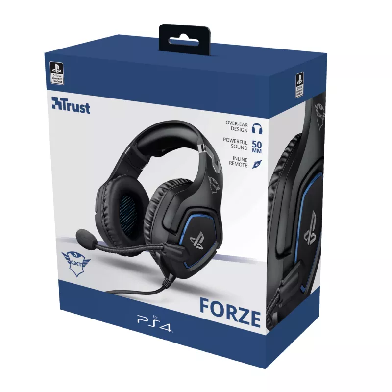 Trust GXT 488 Forze PS4 Headset Kabelgebunden Head-band Gaming Schwarz