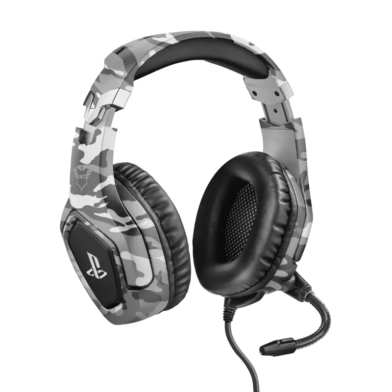 Trust GXT 488 Forze PS4 Headset, kabelgebunden, Head-Band, Gaming, Schwarz, Grau