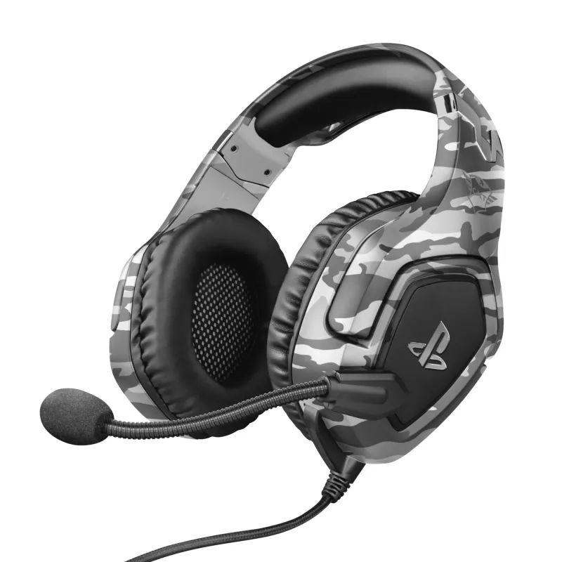 Trust GXT 488 Forze PS4 Headset, kabelgebunden, Head-Band, Gaming, Schwarz, Grau