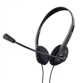 Trust 24659 Kopfhörer/Headset Kabelgebunden Head-band Anrufe/Musik Schwarz