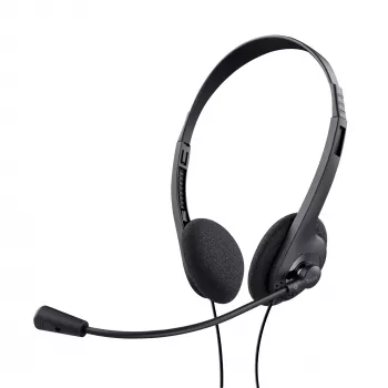 Trust 24659 Kopfhörer/Headset Kabelgebunden Head-band Anrufe/Musik Schwarz
