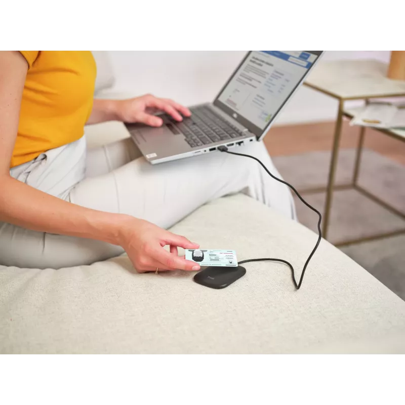 Trust Ceto Smartcard-Lesegerät für Innenräume USB USB 2.0 Schwarz