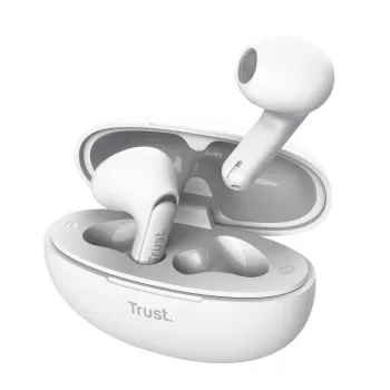 Trust Yavi Headset True Wireless Stereo (TWS) In-Ear-Kopfhörer Anrufe/Musik USB Type-C Bluetooth Weiß