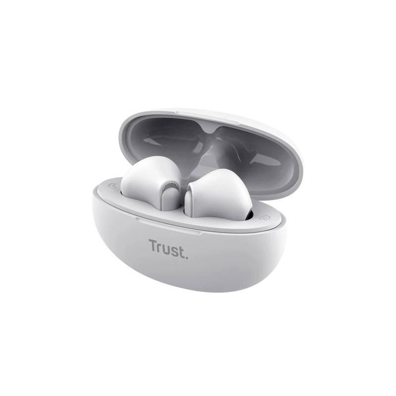 Trust Yavi Headset True Wireless Stereo (TWS) In-Ear-Kopfhörer Anrufe/Musik USB Type-C Bluetooth Weiß