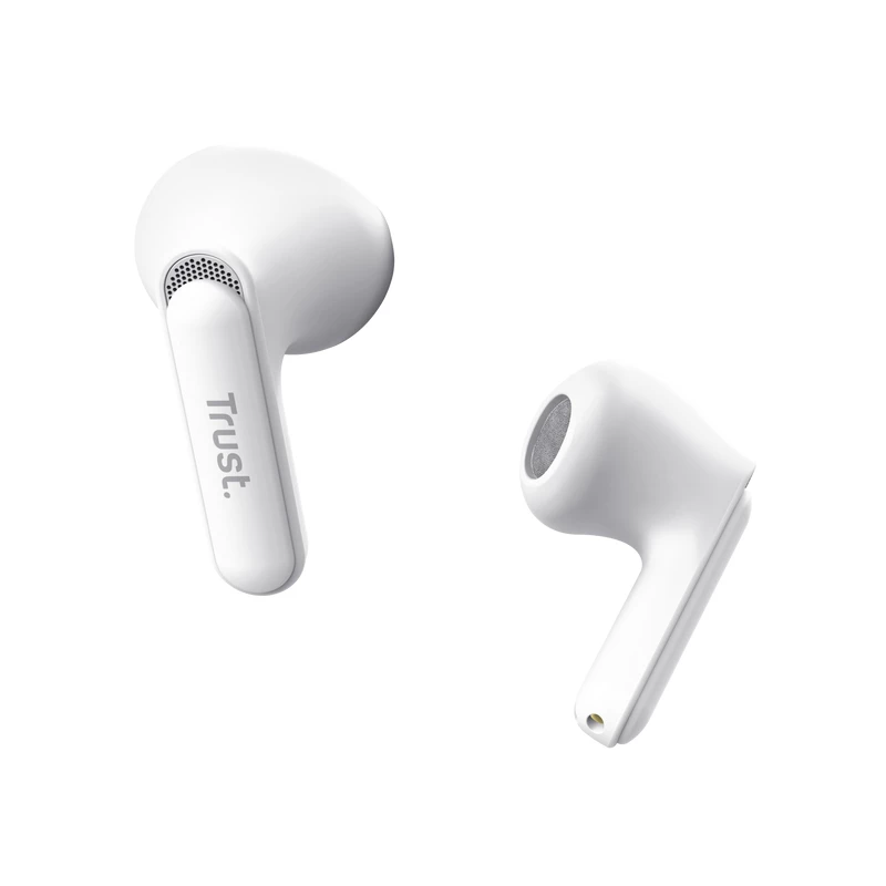 Trust Yavi Headset True Wireless Stereo (TWS) In-Ear-Kopfhörer Anrufe/Musik USB Type-C Bluetooth Weiß