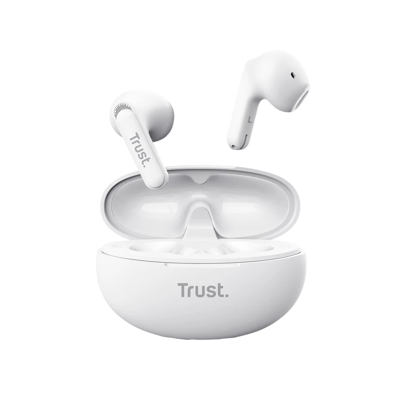 Trust Yavi Headset True Wireless Stereo (TWS) In-Ear-Kopfhörer Anrufe/Musik USB Type-C Bluetooth Weiß