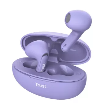 Trust Yavi Headset True Wireless Stereo (TWS) In-Ear Anrufe/Musik USB Typ-C Bluetooth Lila