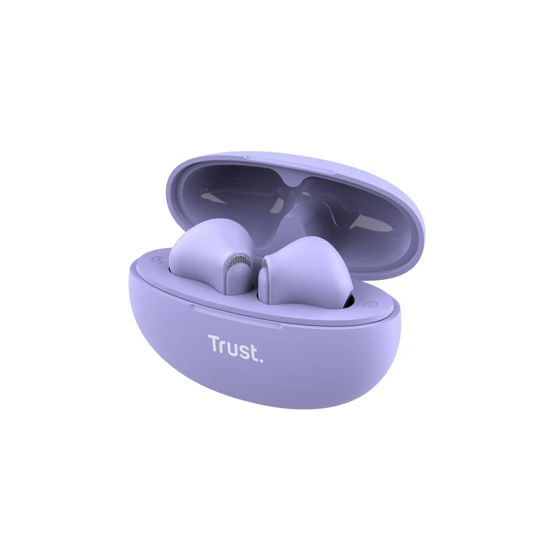 Trust Yavi Headset True Wireless Stereo (TWS) In-Ear Anrufe/Musik USB Typ-C Bluetooth Lila