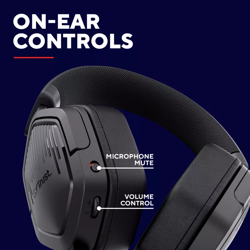 Trust GXT492 Carus Headset Kabelgebunden Head-Band Gaming Schwarz