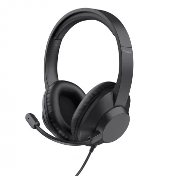 Trust Ayda Max Headset Kabelgebunden Head-Band Büro/Callcenter Schwarz