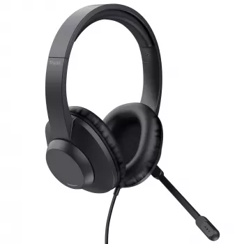 Trust Ayda Max Headset Kabelgebunden Head-Band Büro/Callcenter Schwarz