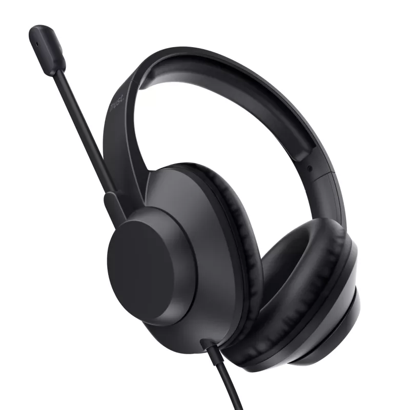 Trust Ayda Max Headset Kabelgebunden Head-Band Büro/Callcenter Schwarz