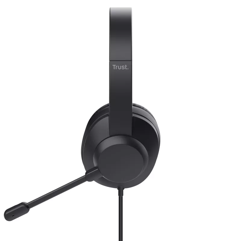 Trust Ayda Max Headset Kabelgebunden Head-Band Büro/Callcenter Schwarz