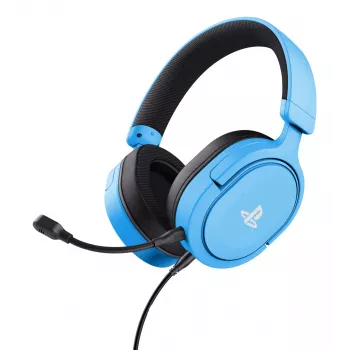 Trust GXT 498B Forta Headset Kabelgebundenes Headset mit Kopfbügel Gaming Blau