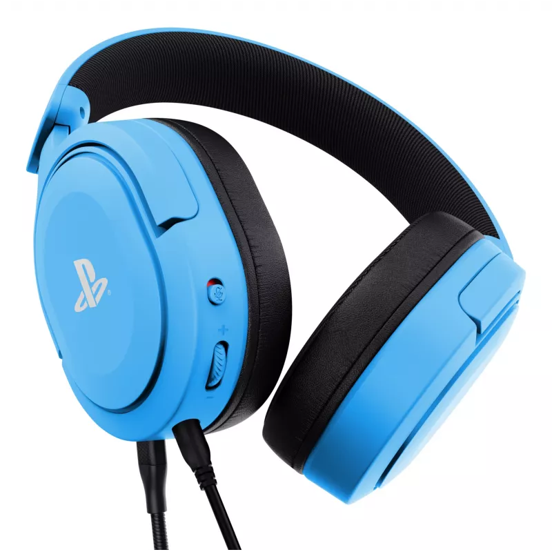 Trust GXT 498B Forta Headset Kabelgebundenes Headset mit Kopfbügel Gaming Blau