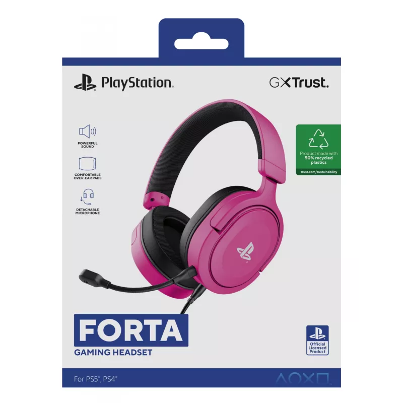 Trust GXT 498P Forta Headset Kabelgebunden Head-band Gaming Pink