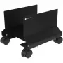 Techly CPU Stahlhalterung mit Rollen, Schwarz ICA-CS 34, Schwarz, PC, Multimedia-Wagen, 25 kg, 195 mm, 240 mm