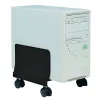 Techly CPU Stahlhalterung mit Rollen, Schwarz ICA-CS 34, Schwarz, PC, Multimedia-Wagen, 25 kg, 195 mm, 240 mm
