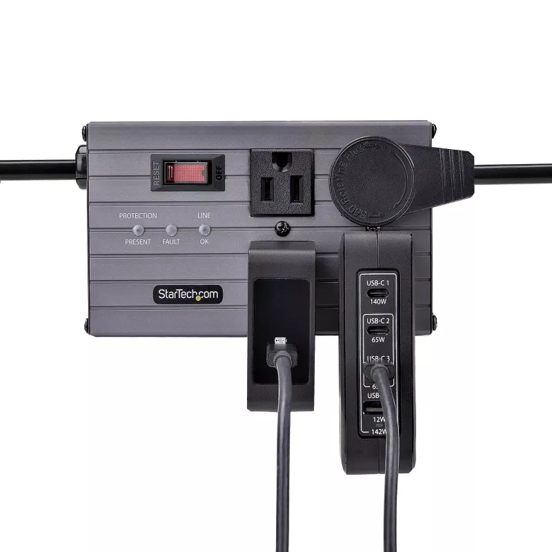 StarTech.com 140W USB-C-Wandladegerät, 3x USB-C/1x USB-A, PD 3.1 Internationales GaN-Netzteil für MacBook/Dell XPS/Inspiron
