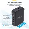 StarTech.com 140W USB-C-Wandladegerät, 3x USB-C/1x USB-A, PD 3.1 Internationales GaN-Netzteil für MacBook/Dell XPS/Inspiron