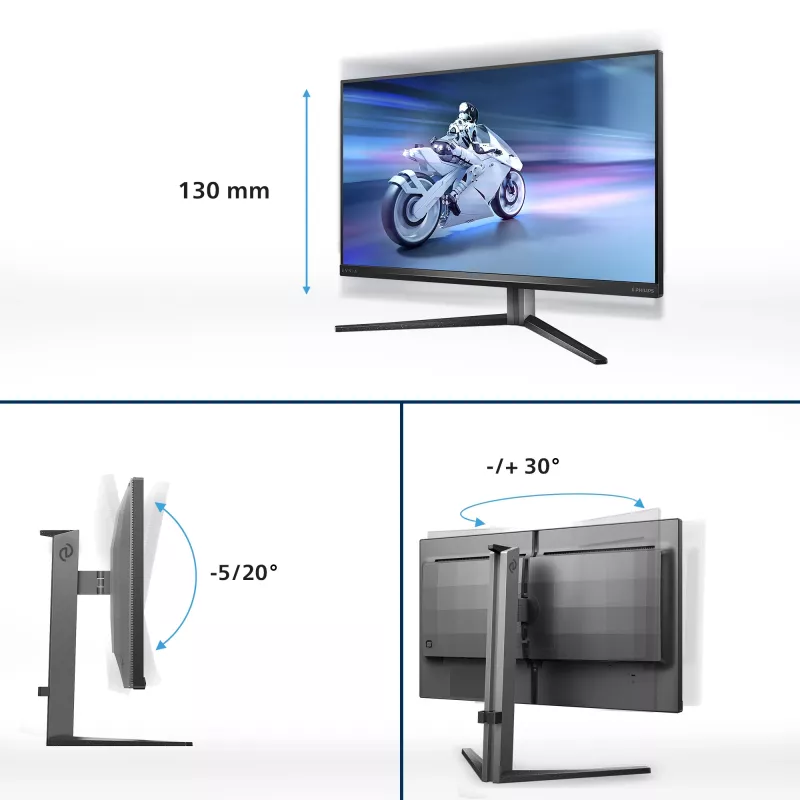 Philips Evnia 32M2N6800M/00 Computer Monitor 80 cm (31,5 Zoll) 3840 x 2160 Pixel 4K Ultra HD LCD Grau