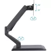 Techly ICA-LCD 35TS Monitorhalterung/-ständer 81,3 cm (32 Zoll) Schreibtisch Schwarz