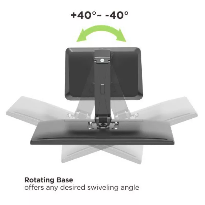 Techly ICA-LCD 35TS Monitorhalterung/-ständer 81,3 cm (32 Zoll) Schreibtisch Schwarz