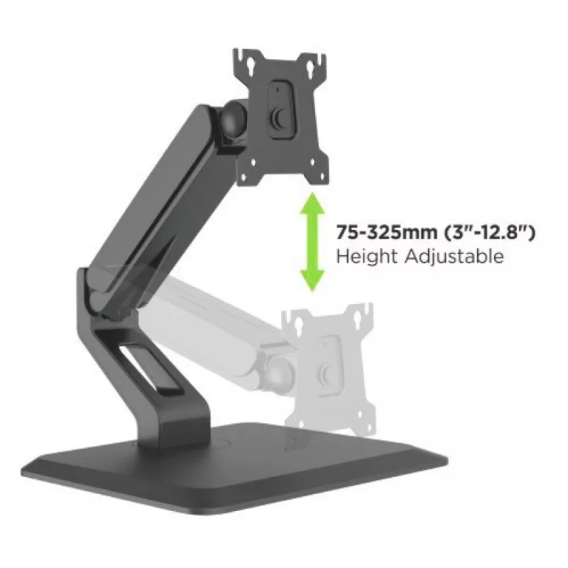 Techly ICA-LCD 35TS Monitorhalterung/-ständer 81,3 cm (32 Zoll) Schreibtisch Schwarz
