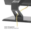 Techly ICA-LCD 35TS Monitorhalterung/-ständer 81,3 cm (32 Zoll) Schreibtisch Schwarz