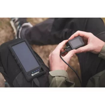 Sandberg Outdoor Solar Powerbank 16000, 16000 mAh, Lithium-Ionen (Li-Ion), Schwarz